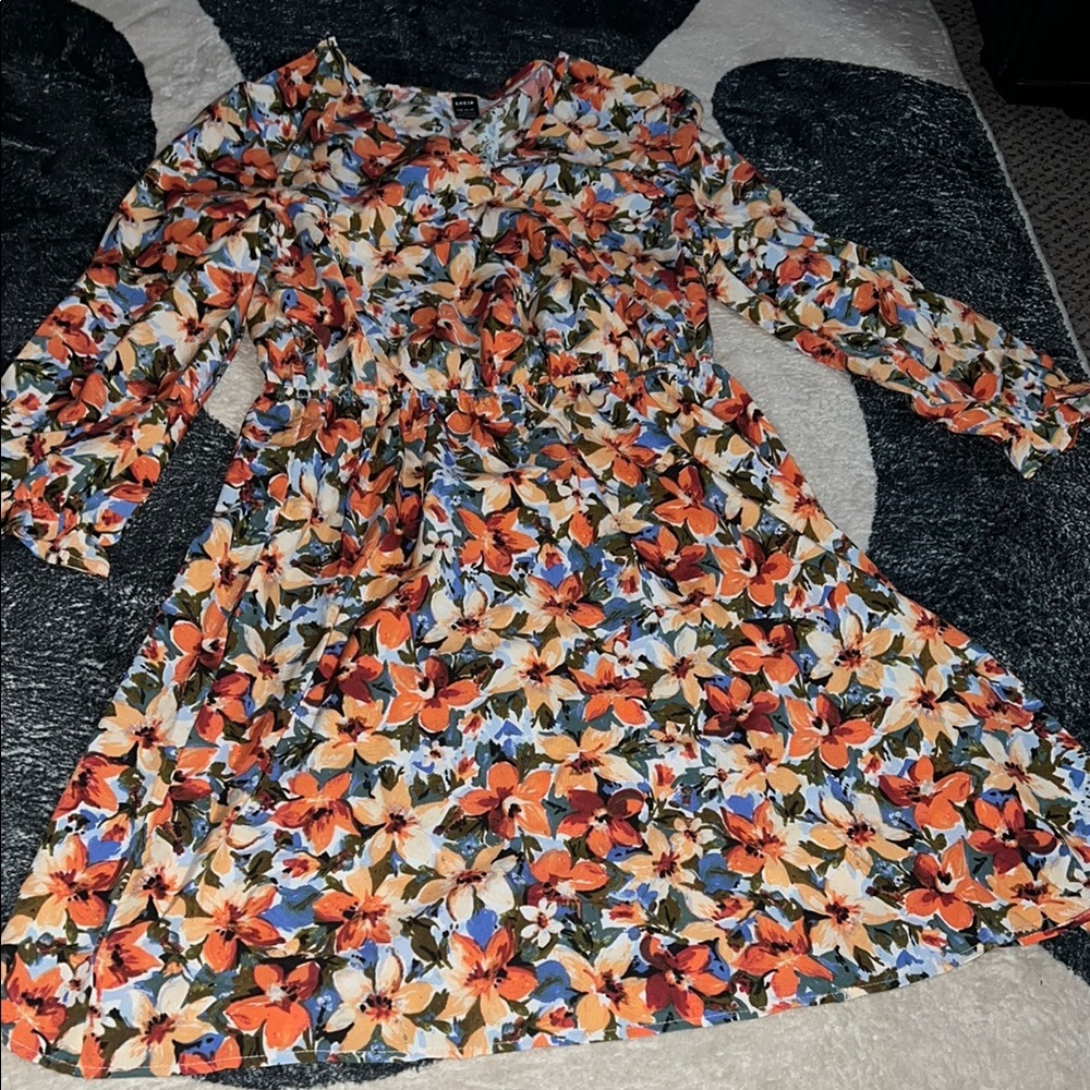 Floral Long Sleeve Dress